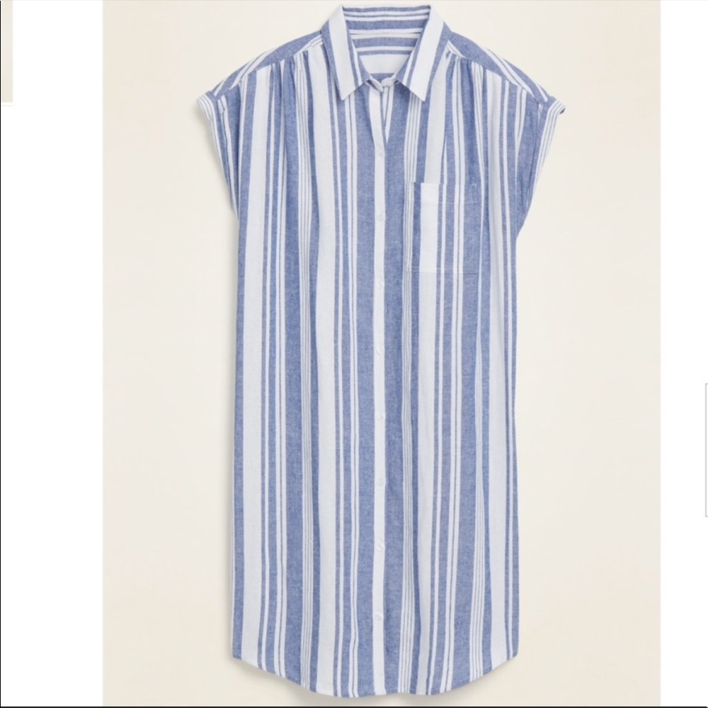 Blue and white striped Old Navy Dress
